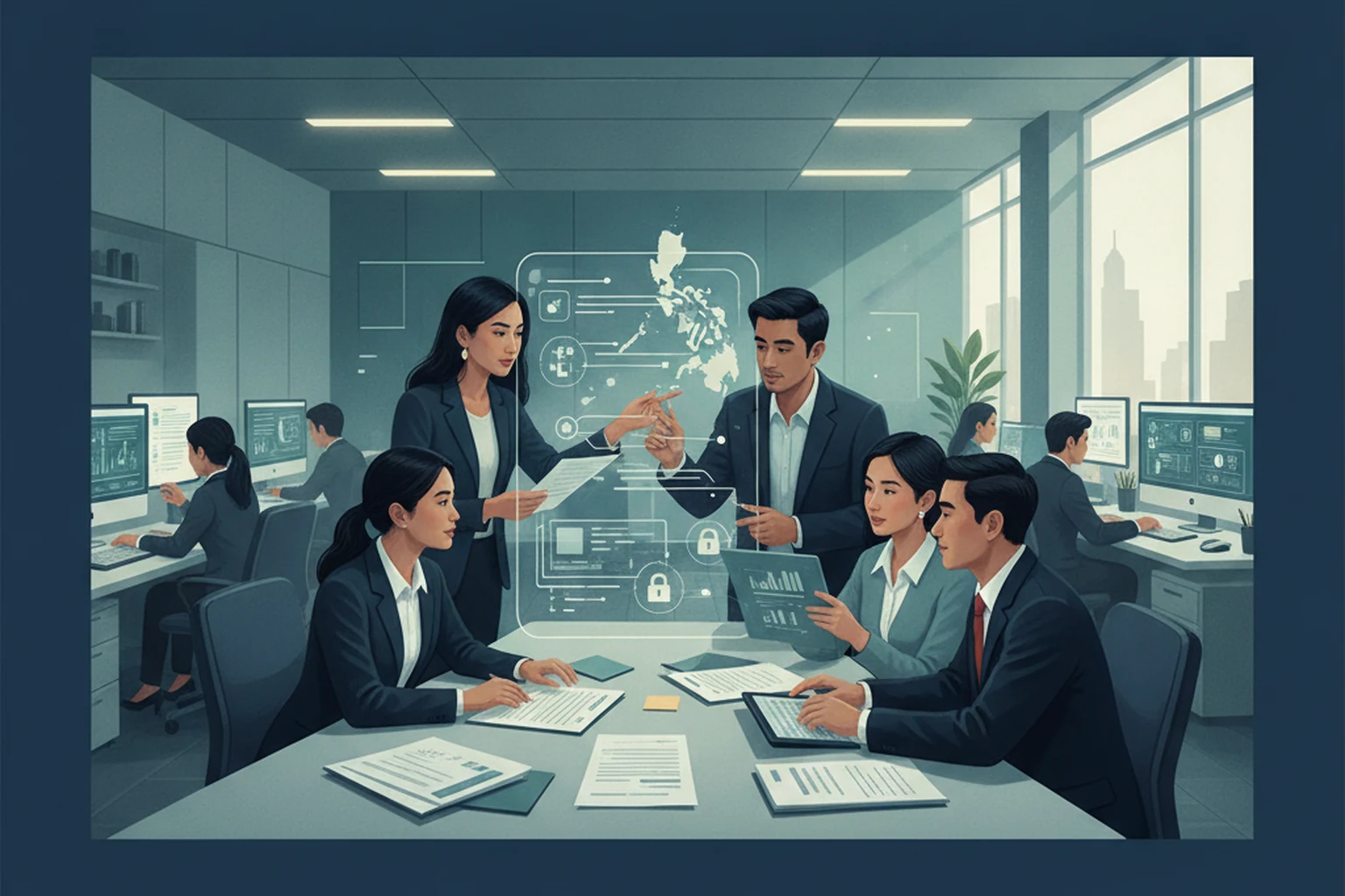 Billing Operations: Access Recertification Review editorial illustration