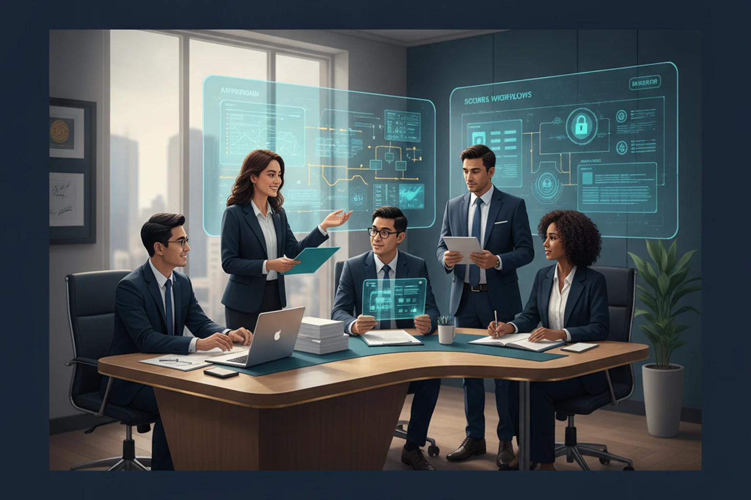 Billing Operations: Change Control Record editorial illustration