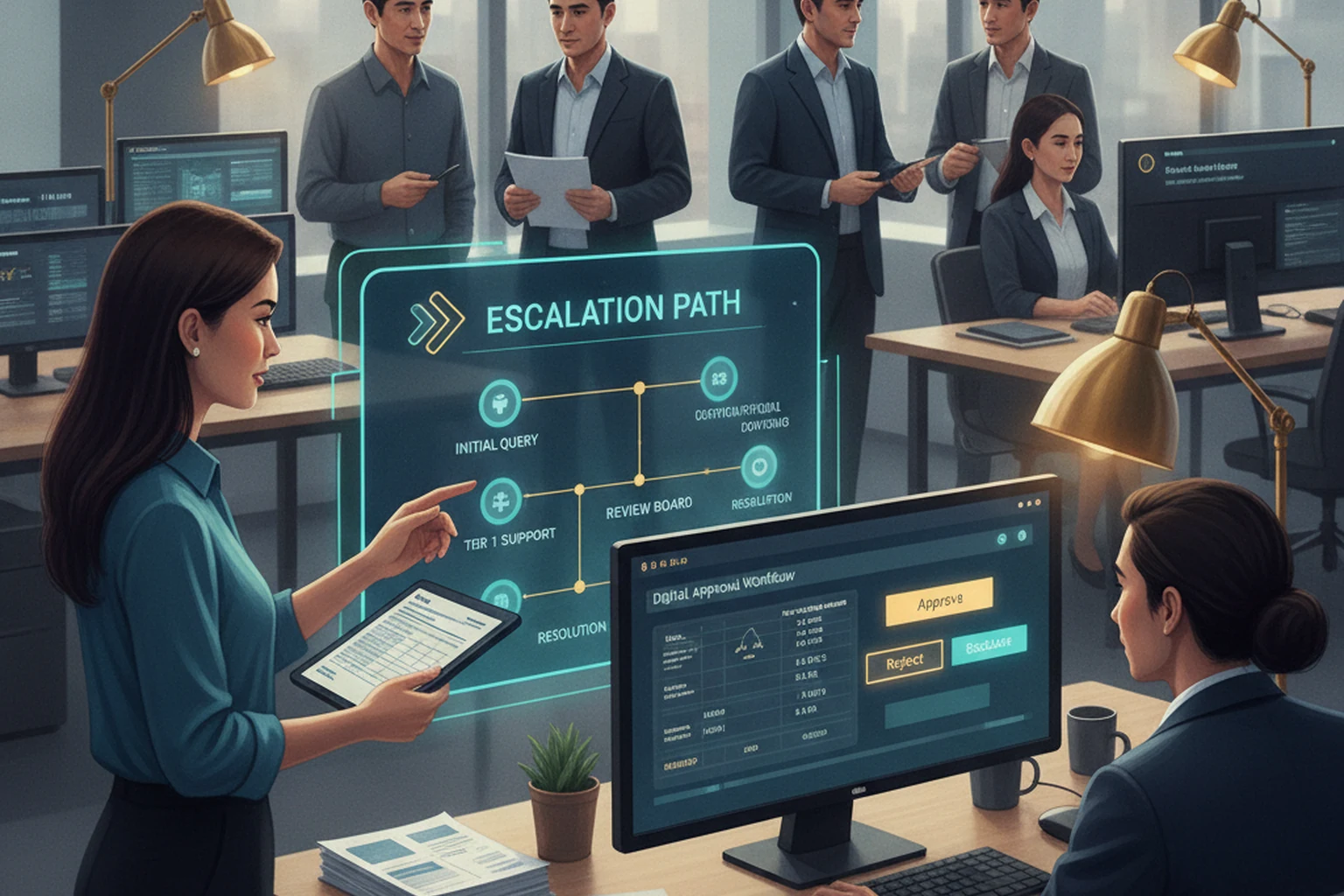 Billing Operations: Escalation Path Design editorial illustration