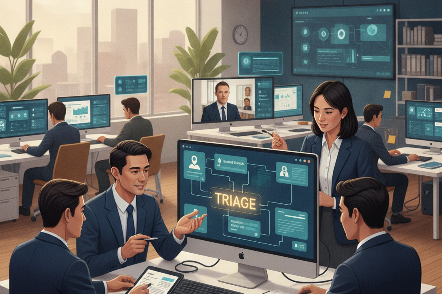 Billing Operations: Exception Queue Triage editorial illustration