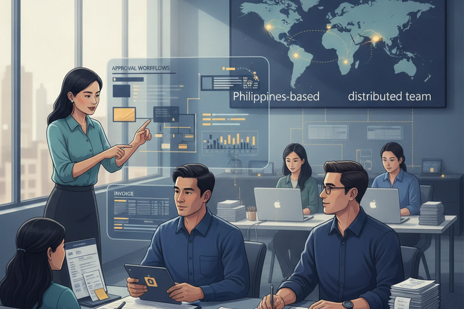 Billing Operations: Weekly Decision Brief editorial illustration