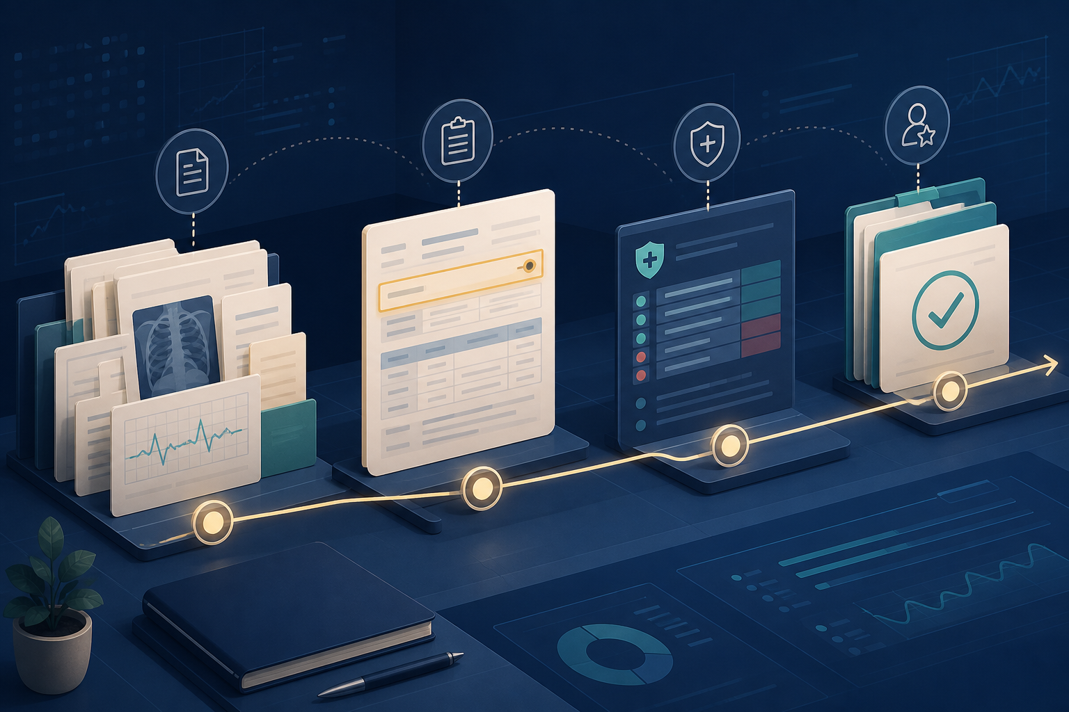 Research: Medical Billing Claim Evidence Lineage editorial illustration